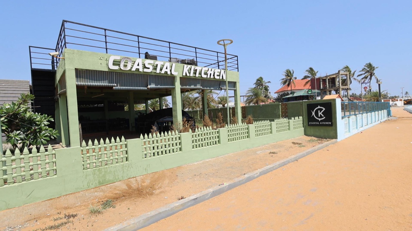 Beachfront Restaurant for Rent at Shanghumukham – Fully Equipped